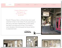 Tablet Screenshot of charlottewilliamsonsalon.com